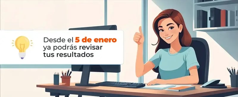 alumna en su computador revisando su puntaje paes este 5 de enero 2026