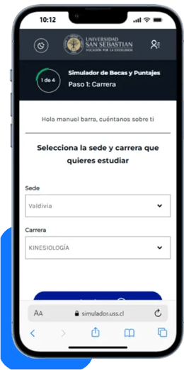 Selecciona una carrera