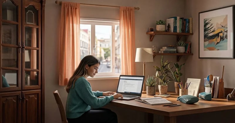 alumna calculando su nem y ranking