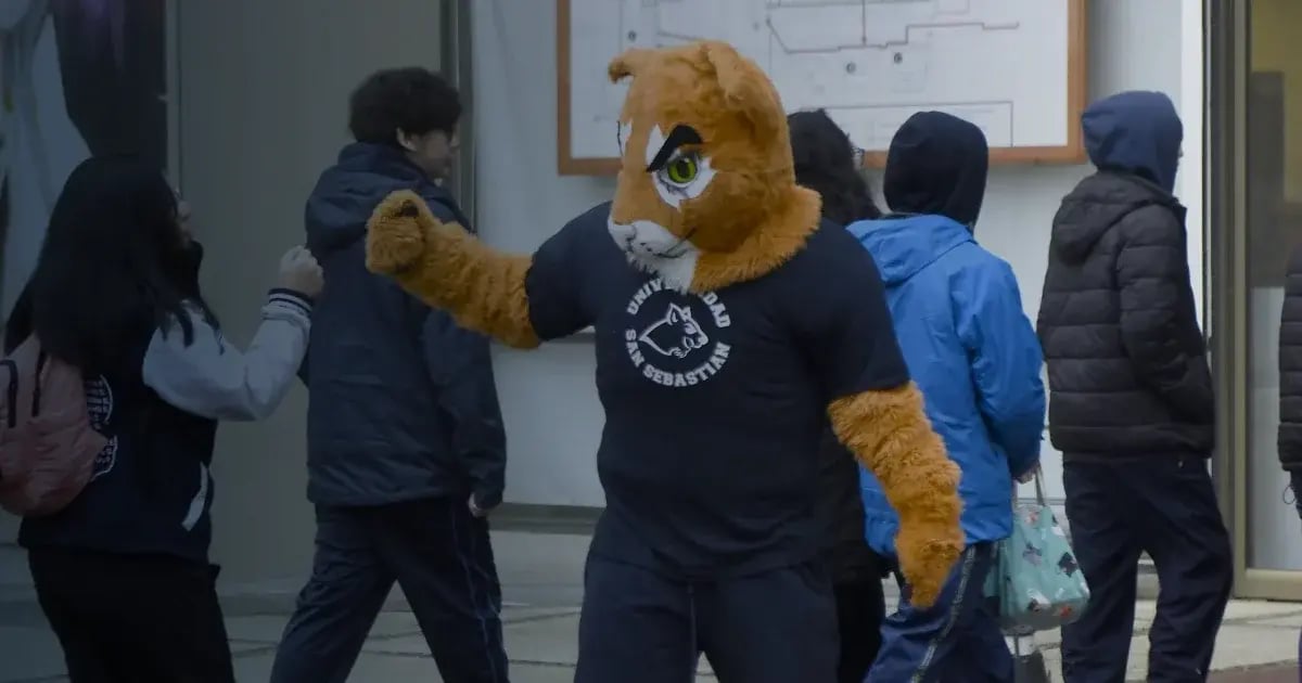 puma seba dando la bienvenida a nustros futuros  estudiantes